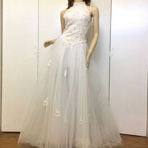 Venus Ivory Halter Ballgown Wedding Gown Big Dress - image 1